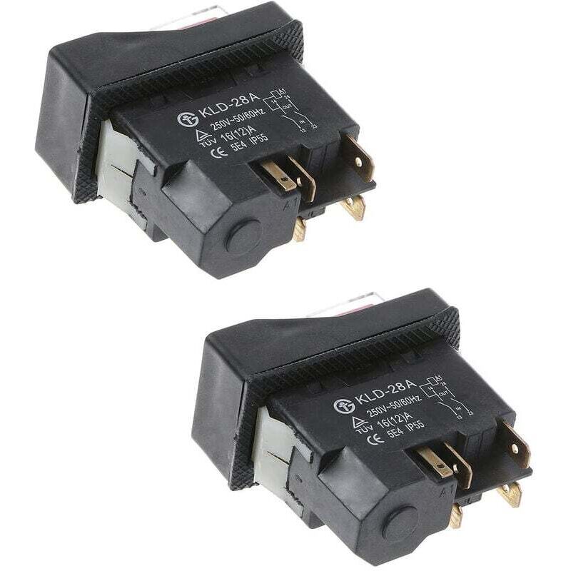 Ahlsen - Lot de 2 Interrupteur magnétique étanche KLD-28A - Protection contre les explosions - 220 v - IP55