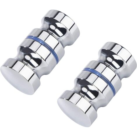 Ahlsen Lot de 2 poignées de porte de douche - 30 mm Convient pour salle de bain, cuisine et bureau