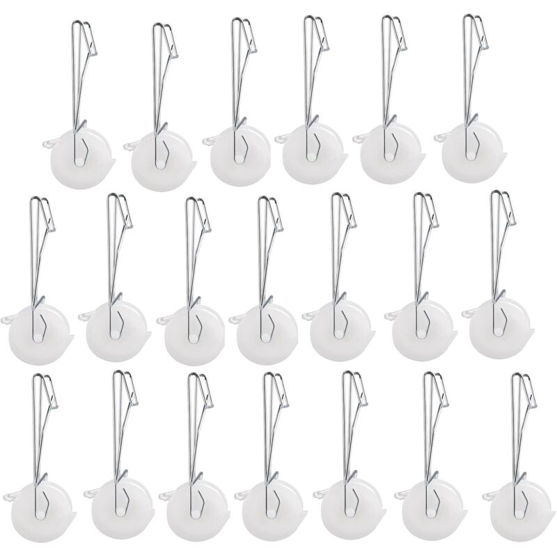 Ahlsen Lot de 20 crochets à rouleau de support pour tomates avec ficelle de 15 m, kit de treillis de serre, crochet durable pour empêcher les tomates