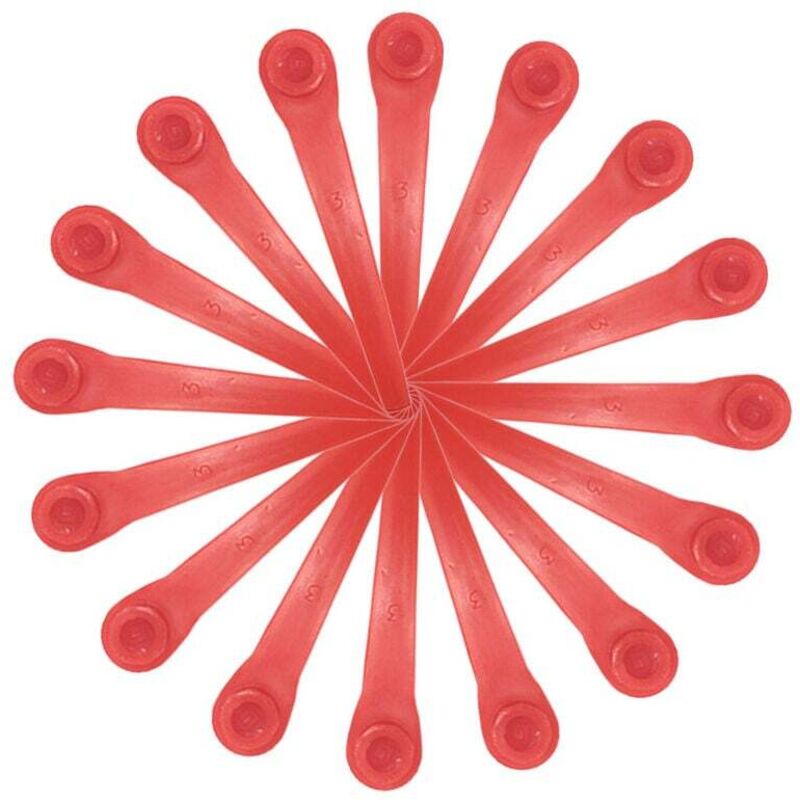 Lot de 200 Lames en Plastique compatibles avec Coupe-Bordure Gardena, Lames de Rechange pour Coupe-Bordures Gardena et Coupe-Bordures sans Fil.