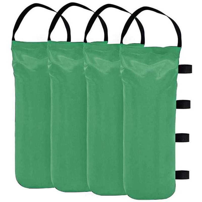 Lot de 4 sacs de sable pour tonnelle - Qualité industrielle - Poids pour tonnelle et tentes de jardin —Vert gazon - Ahlsen