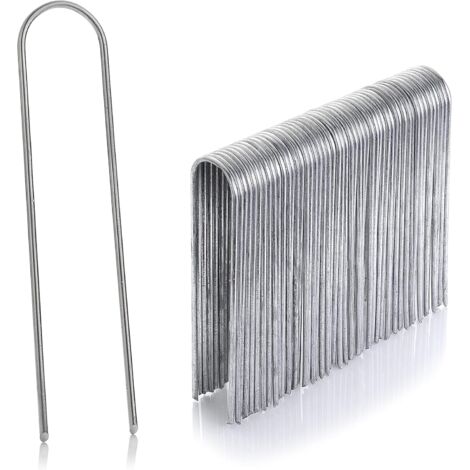 Ahlsen Lot de 50 piquets en acier inoxydable galvanisé, hauteur 150 mm, diamètre 3 mm