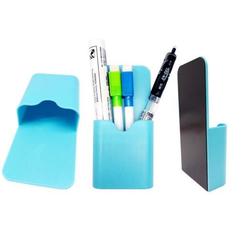 Ahlsen Magnetischer Markerhalter, Whiteboard-Stifthalter oder Kühlschrankmagnet, Bleistiftbecher, Aufbewahrungsorganisator für Klassenzimmer, Büro, Zuhause, Schließfächer und Schränke, Medien-Organize