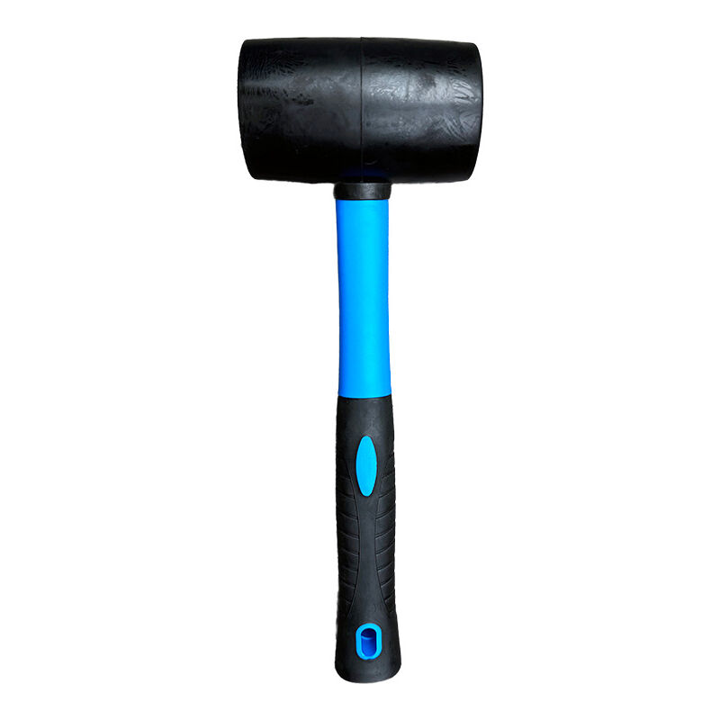 Ahlsen - Maillet caoutchouc manche en fibres de verre tête noire ø 50 mm 500g