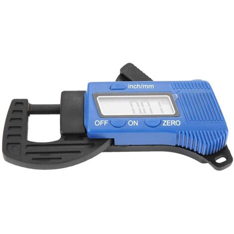 Ahlsen Medidor de espesor Pantalla digital grande Medidor de espesor de utensilios de tazón grande Azul