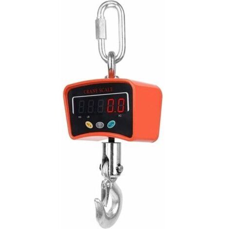 Ahlsen Mini-Hochpräzisions-Digitalkranleiter mit LCD-Hintergrundbeleuchtung, industrielle elektronische Präzisions-Hakenleiter (Größe: 500 kg/0,1 kg)