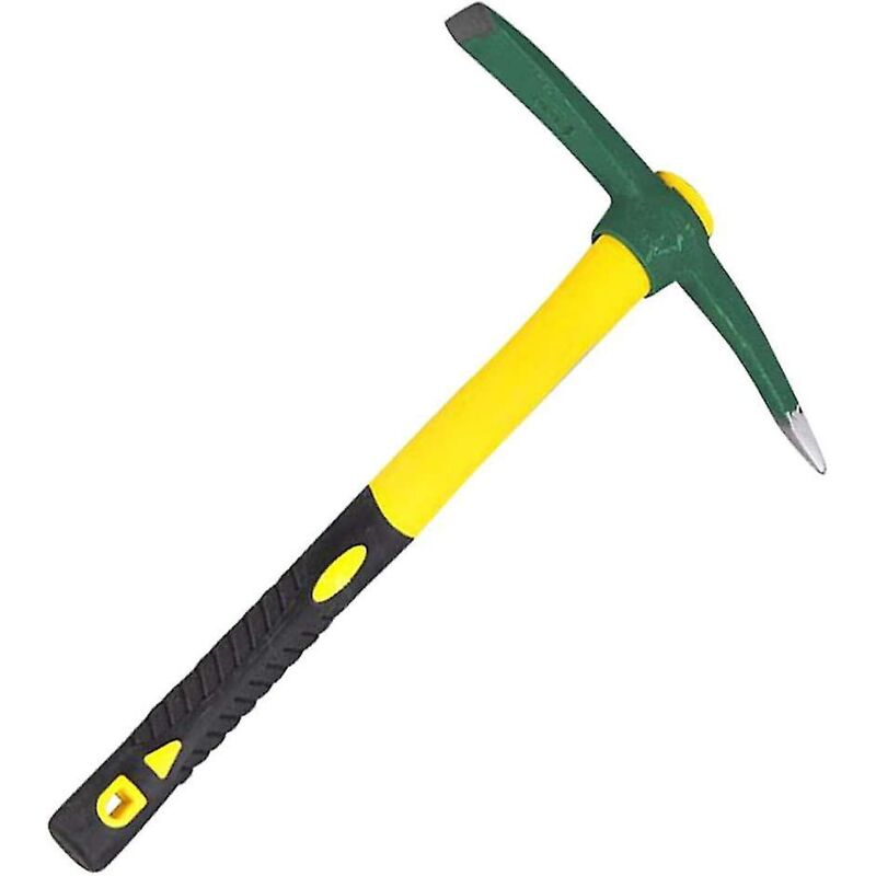 Ahlsen - Mockock avec poignée en plastique Pioche Pick Mockock Pick AxHoe pour jardin parterres de fleurs plantes prospection camping (vert)