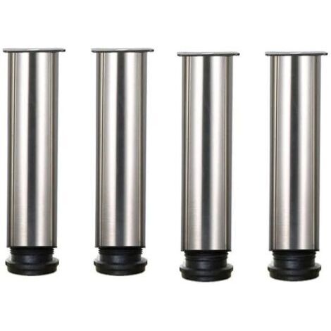 Ahlsen Möbelfüße – 4er-Set höhenverstellbare Edelstahl-Möbelfüße für Sofa, Tisch, Schränke – 20 cm
