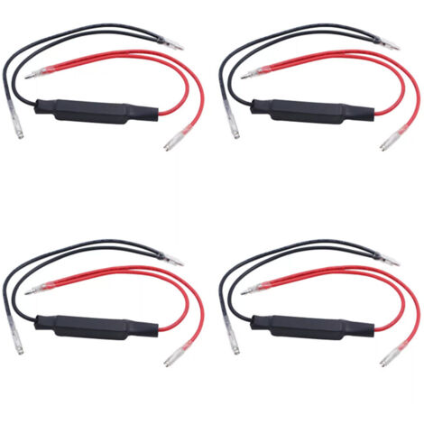 Ahlsen Motorrad-LED-Blinker, 4 Stück, 12 V, Motorrad-Blinker, Blinker, Widerstandsadapter, Blitz, Fehler beheben (10 W)