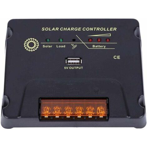 Ahlsen MPPT Solarladeregler, 12 V/24 V 20 A Solarpanel-Controller CPY-Steuerplatine Lade-Entlade-Controller Einzelchip-Solarbatterieregler