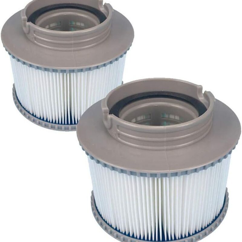 Mspa Cartouches de Rechange de Filtre pour Tous Les modèles Spas Swimming Piscine,Cartouches filtrantes avec Filet pour MSpa Bubble Spa (4 pièces)