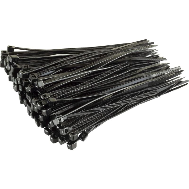 Ahlsen - Nylon Cable Ties - 100mm x 2.5mm - Black - Ultra Strong Cable Ties - Ultra Strong Cable Ties - Pack of 100