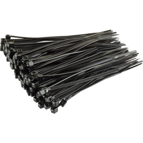 Ahlsen Nylon Cable Ties - 100mm x 2.5mm - Black - Ultra Strong Cable Ties - Ultra Strong Cable Ties - Pack of 100
