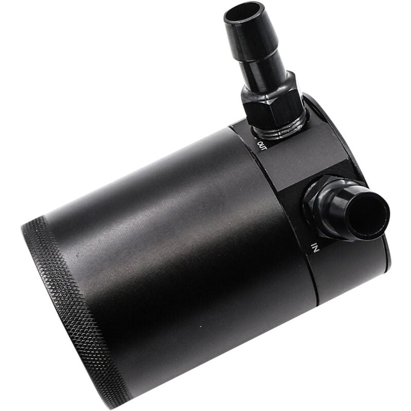 Ahlsen Oil Catch Can Auto Aluminium Universel Filtre à Air Automobile à Double Canal Bidon d'Huile Voiture Avec Filtre à Air Récupérateur Huile Moteur