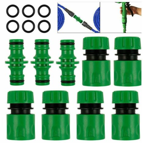 Ahlsen Pack de 15 conectores para manguera de jardín de riego rápido