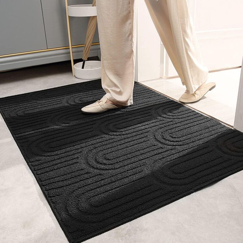 Ahlsen - Paillasson de qualité supérieure - 60 x 90 cm,Tapis antidérapant,Tapis de Sol Tapis de poussière Lavable Nettoyage extérieur Tapis