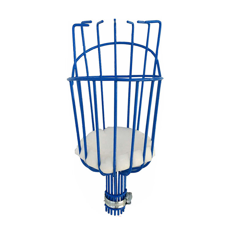 Ahlsen Panier de cueillette de fruits à visser, perche filetée US standard (ACME de 3/4 de pouce), panier de tête de cueillette de fruits, outil de