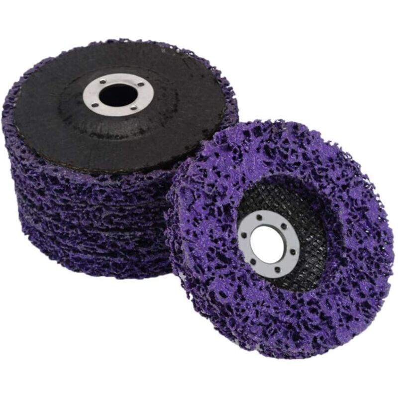 Ahlsen - Paquet de 5 disques abrasifs pour meuleuse d'angle, Disque de nettoyage pour enlever la peinture, rouille, violet
