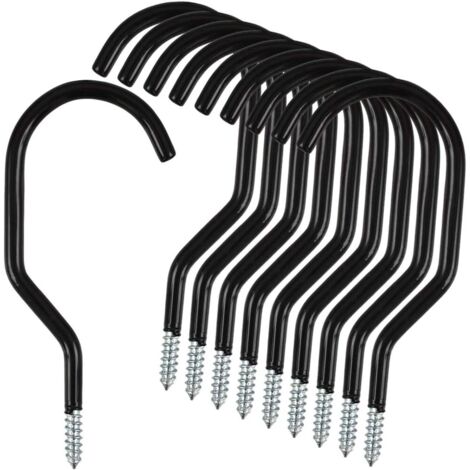 Ahlsen Paquete de 10 ganchos resistentes para almacenamiento de bicicletas de acero inoxidable