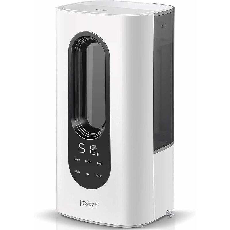 Ahlsen - pasapair Humidificateur d'air à ultrasons 3,5 l avec brume fraîche pour les grandes chambres, arrêt automatique, fonctionnement silencieux,