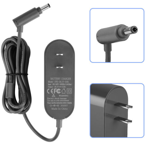 Ahlsen Passend für Dyson V6V7V8DC62 0,8A Schnellladegerät Dyson Staubsauger Akkuladegerät
