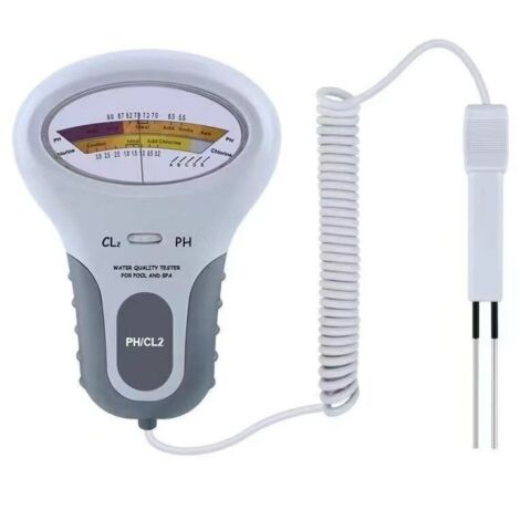 Ahlsen PC102 CL2 & PH Schwimmbadwasserqualitätsdetektor PH-Wasserqualitätsanalysator Tragbarer Schwimmbad-Restchlortester