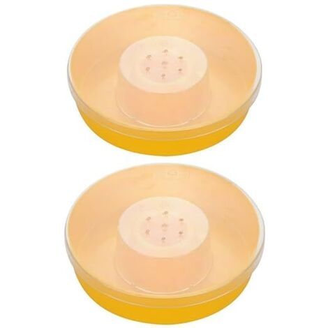 Ahlsen Pcs Bee Feeder Hive Trinken Schüssel Bee Wasser Dispenser Runde Wasser Tank Bee Trinken Ausrüstung Biene Bienenzucht Werkzeuge