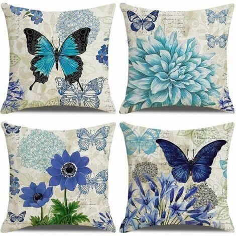Ahlsen Piece Cotton and Linen Decoration Sofa Home Decoration Super Soft Cushion Cover Home Decoration Living Room Bedroom Sofa Pillow Cover 45 x 45