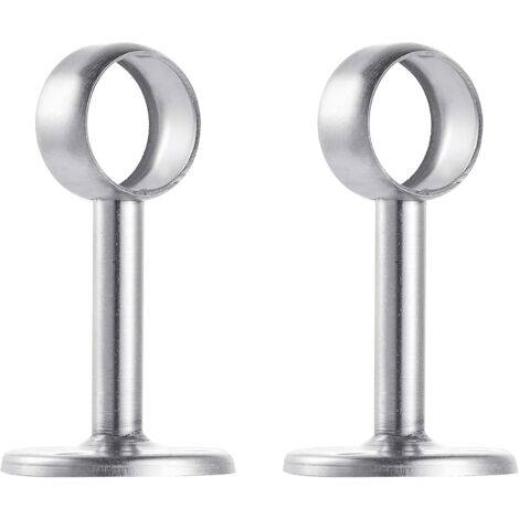 Ahlsen piece of ceiling mount made of brushed stainless steel for shower curtain rods