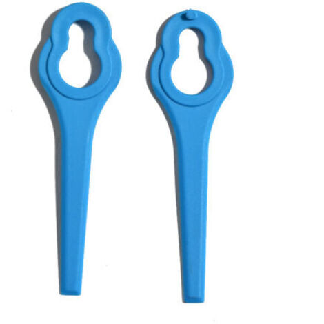Ahlsen Pièces de tondeuse à gazon en plastique, lames de tondeuse à gazon 30 lames de tondeuse à gazon (bleu)