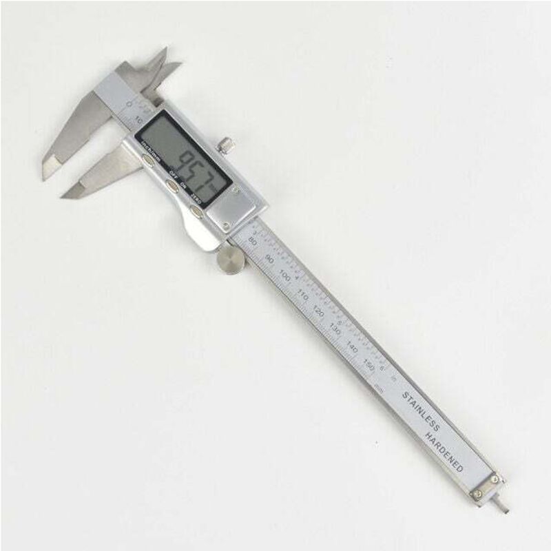 Ahlsen - Pied à Coulisse Numérique, Professionnel Caliper 150mm, Précision Digital Outil Micromètre Vernier en Acier Inoxydable, mm/inch conversion,