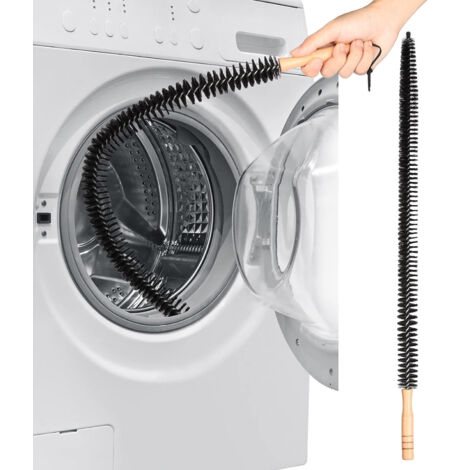 Ahlsen Pieza de cepillo para radiadores multifuncional y flexible - plumero para radiadores con cerdas largas y finas - mango de madera - aumenta la eficiencia y reduce los costes energéticos (75 cm)