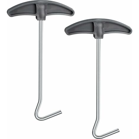 Ahlsen Pieza de extractor de postes para tienda de campaña, extractor de postes, estaca, gancho para el suelo, extractor de ganchos para quitar fácilmente las estacas,