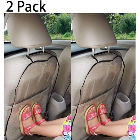 Ahlsen Pieza de funda para asiento de coche, funda para asiento de coche, protección para niños, alfombrilla para barro, protección limpia, alfombrilla para patadas, funda antipolvo trasera, antipatad