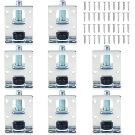 Ahlsen Pieza de niveladores de muebles ajustables para gabinetes, patas niveladoras de alta resistencia, niveladores de muebles de alta resistencia, patas de muebles ajustables para mesas, estantes, g