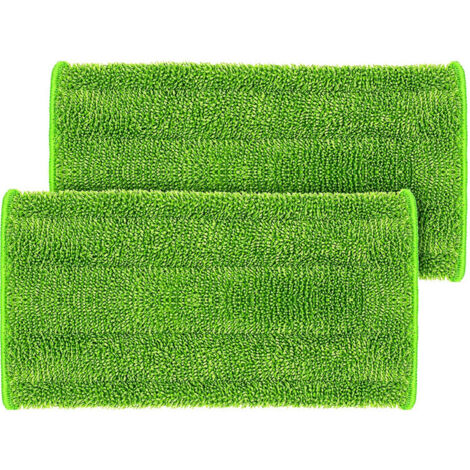 Ahlsen Pieza de repuesto para fregona Swiffer WetJet Spray lavable de microfibra para limpieza de pisos, 12.0 x 6.0 in, color verde