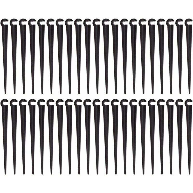Ahlsen - Piquets de Support de Tuyau d'irrigation Support Piquet de Tube Irrigation Goutte à Goutte Plastique Outil de Jardinage,Paquet de 200