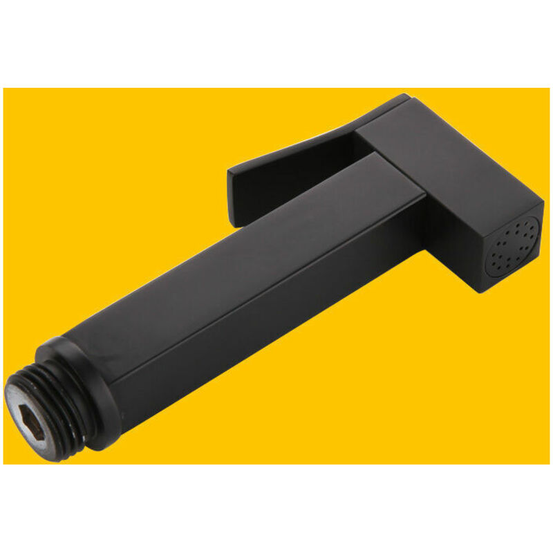 Pistolet Pulvérisateur de Bidet à Main Laiton Carré Kit Douchette wc Hygiène Montage Mural Eau Froide Toilette Bidet Spray Set avec Tuyau Douchette à