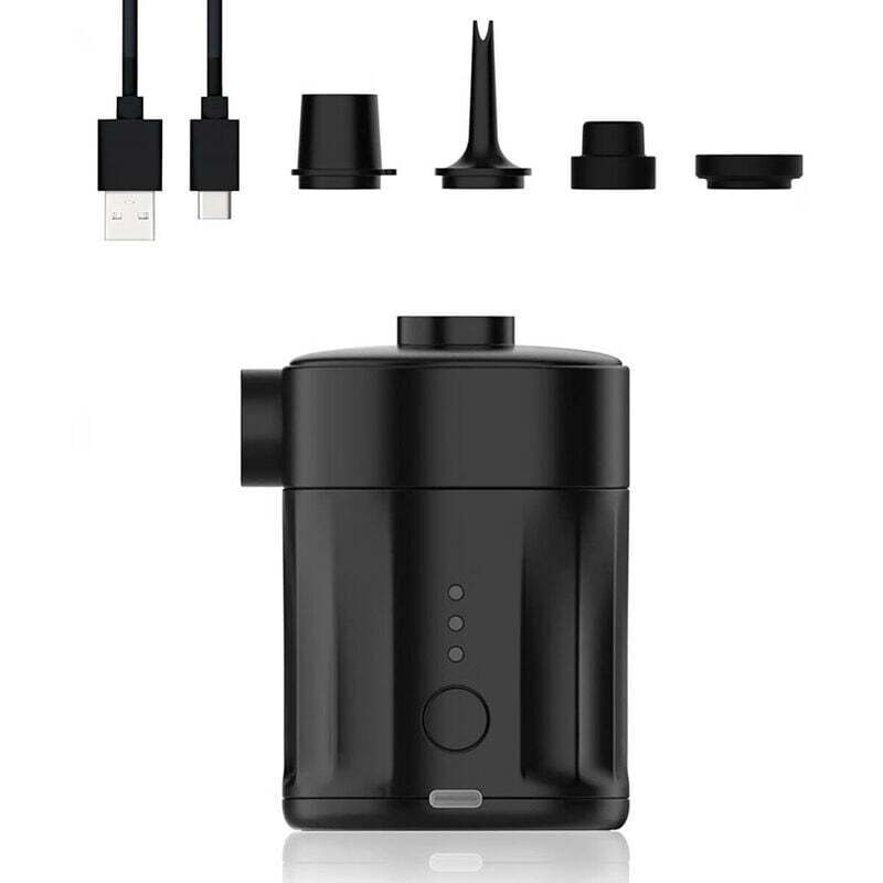 Ahlsen - Pompe à air portable pour les gonflables, pompe à air électrique Pumple rechargeable Pompe Ultra-MinI (noir)