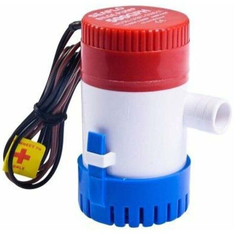 Ahlsen - Pompe de cale 1100 gph entièrement Submersible, pour Bateau, 12 v, Pompe à Eau de cale pour Bateau de pêche, Yacht, vr ou Bateau de Marine