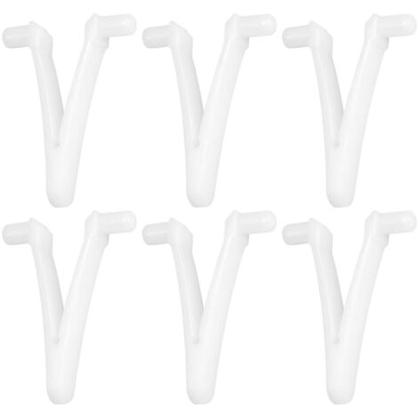Ahlsen Pool-Butterfly-Clip, 6-teiliger V-Clip-Pool-Befestigungsclip, V-Clip-Ersatz für Pool-Skimmer für Pool-Spa-Bürste