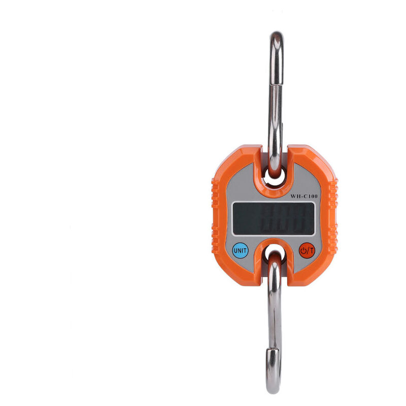 Portable Crane lcd Numérique Crochet lectronique Suspendu Balance Boucle Pesage Balance Orange - Ahlsen