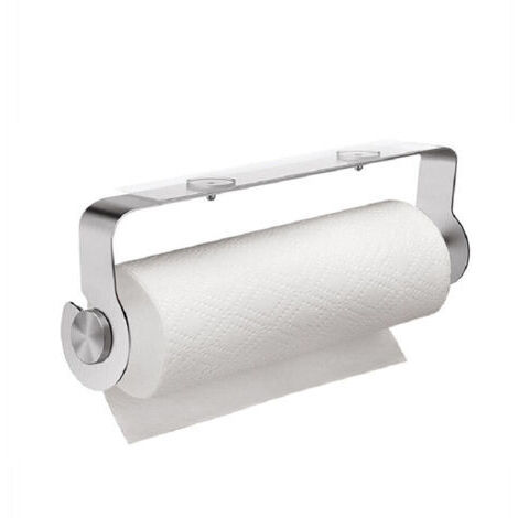Ahlsen Porte essuie Tout autoadhésif Mural Support essuie Tout Acier Inoxydable Discret pour la Salle de Bain ou de Cuisine pour Les Serviettes en Papier l'aluminium Film Plastique etc