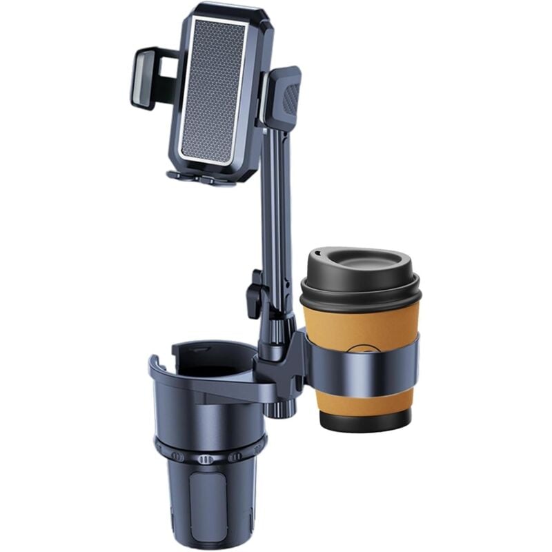 Ahlsen - Porte-gobelet Automatique, Porte-gobelet Expander Support téléphone, Extension Porte-gobelets Stable, Adaptateur Porte-gobelet Voiture,