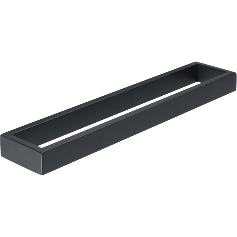Ahlsen - Porte-Serviettes de Salle de Bain, Anneau Porte Serviettes Mural, Support Serviettes Noir Mat en Acier Inoxydable SUS304 Fixé au Mur