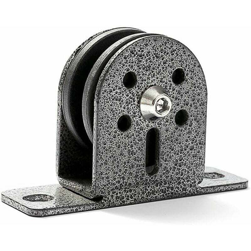 Poulies roulantes de fitness avec roues à rainures silencieuses, poulies de corde de levage pivotantes Poulies silencieuses Poulies de corde