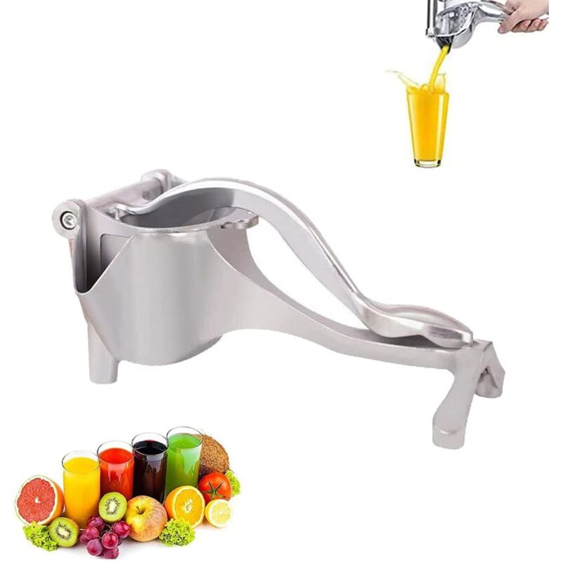Ahlsen - Presse Agrumes Manuel, Presse Fruits Manuel avec Levier, Presse Citron, Presse Agrume Manuelle en Inox