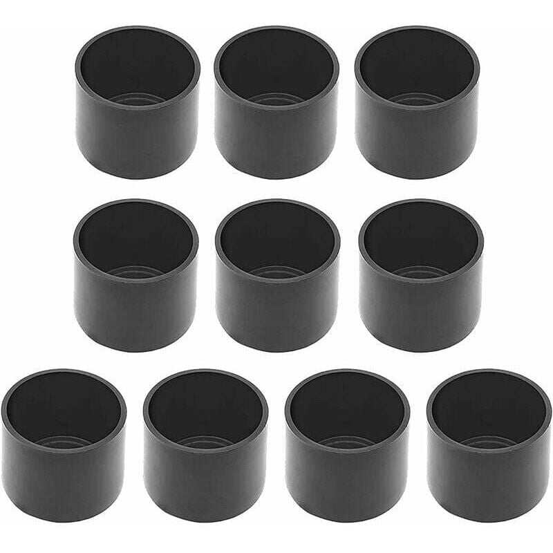 Ahlsen - Protection Pied de Chaise,-- 50 Pcs Embout de Chaise, 38mm, Noir, Anti-Rayures, Protection du Sol,Rond Protege Pied de Chaise ​pour Jambes