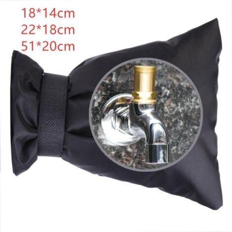 Ahlsen Protector de grifo para exteriores, cubierta para grifo de jardín, cubierta gruesa con aislamiento térmico para heladas, nieve, lluvia, heladas y frío para grifos de jardín para exteriores (18x