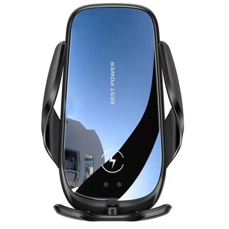 Ahlsen Qi Schnelles kabelloses Autoladegerät, Induktions-Autotelefon-Ladegeräthalter für iPhone 13/12/11/X/SE/8-Serie,